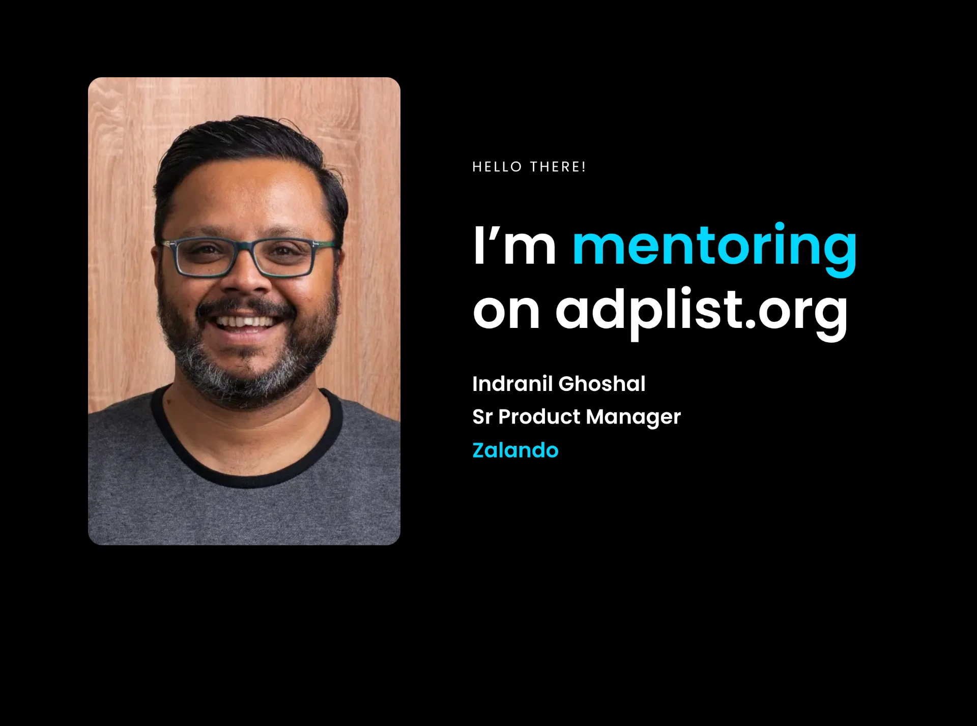 Indranil Ghoshal mentoring on ADPList